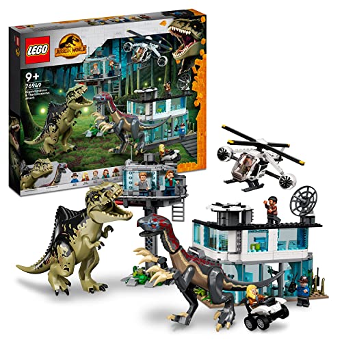 LEGO 76949 Jurassic World - l’Attacco del Giganotosauro e del Terizinosauro