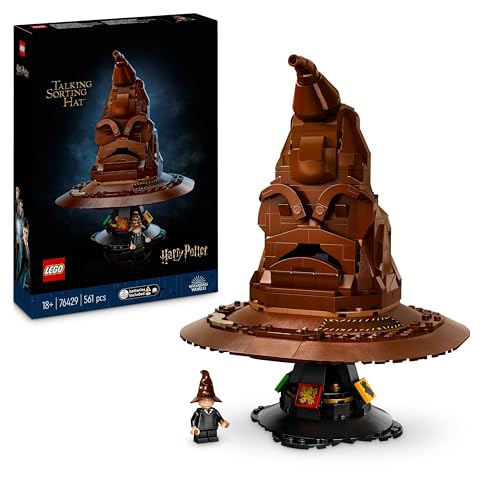LEGO Cappello Parlante Harry Potter, con Stemma delle Case di Hogwarts e 31 Suoni - LEGO 76429