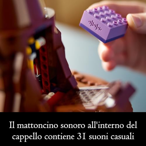 LEGO Cappello Parlante Harry Potter, con Stemma delle Case di Hogwarts e 31 Suoni - LEGO 76429
