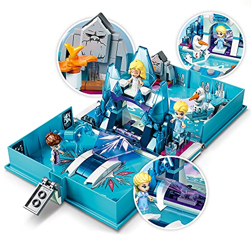 LEGO Disney 43189 Elsa e le Avventure Fiabesche del Nokk, Libro Apribile Gioco Tascabile