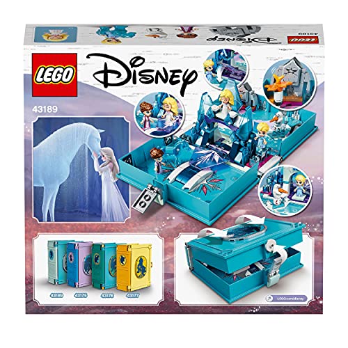 LEGO Disney 43189 Elsa e le Avventure Fiabesche del Nokk, Libro Apribile Gioco Tascabile