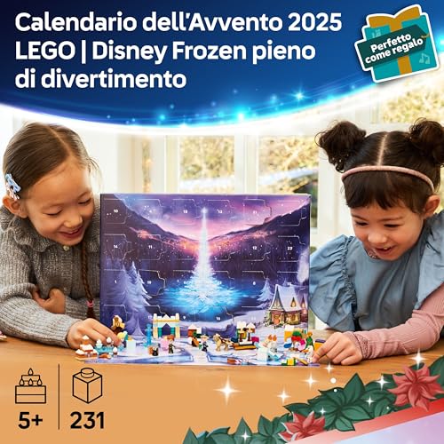 LEGO Disney Frozen 43273 - Calendario dell'Avvento 2025 - Gioco di costruzione con le Principesse Disney per Bambine e Bambini da 5 Anni