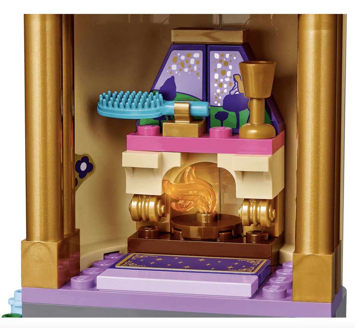 Lego Disney Princess 43187 - Torre di Rapunzel caminetto