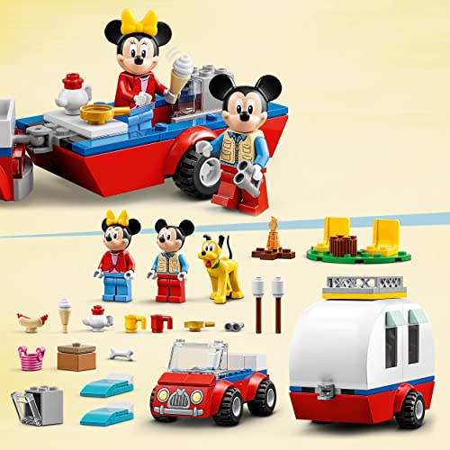 LEGO Disney 10777 - Mickey and Friends Vacanza in Campeggio con Topolino e Minnie