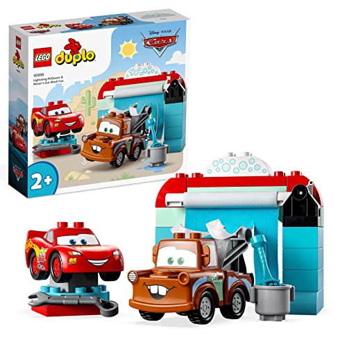 LEGO DUPLO 10996 - Disney Pixar Cars Divertimento all’Autolavaggio con Saetta McQueen e Cricchetto