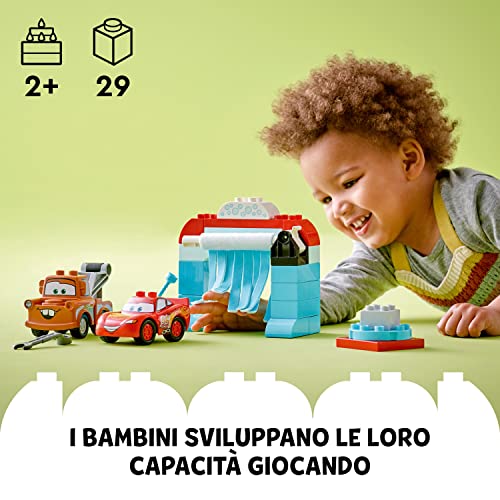 LEGO DUPLO 10996 - Disney Pixar Cars Divertimento all’Autolavaggio con Saetta McQueen e Cricchetto