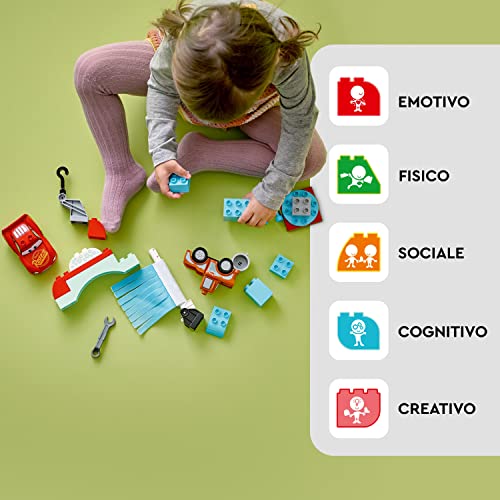 LEGO DUPLO 10996 - Disney Pixar Cars Divertimento all’Autolavaggio con Saetta McQueen e Cricchetto