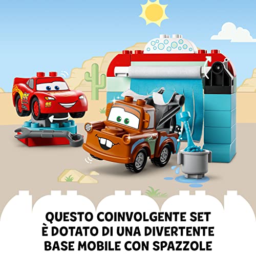 LEGO DUPLO 10996 - Disney Pixar Cars Divertimento all’Autolavaggio con Saetta McQueen e Cricchetto