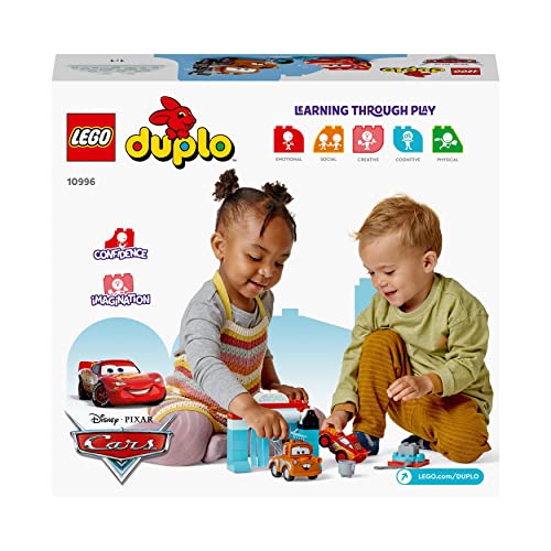 LEGO DUPLO 10996 - Disney Pixar Cars Divertimento all’Autolavaggio con Saetta McQueen e Cricchetto