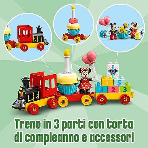 LEGO DUPLO 10941 Disney Il Treno del Compleanno di Topolino e Minnie