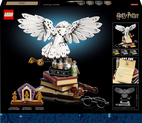 LEGO Harry Potter 76391, Edvige Hogwarts Icons - Edizione da Collezione