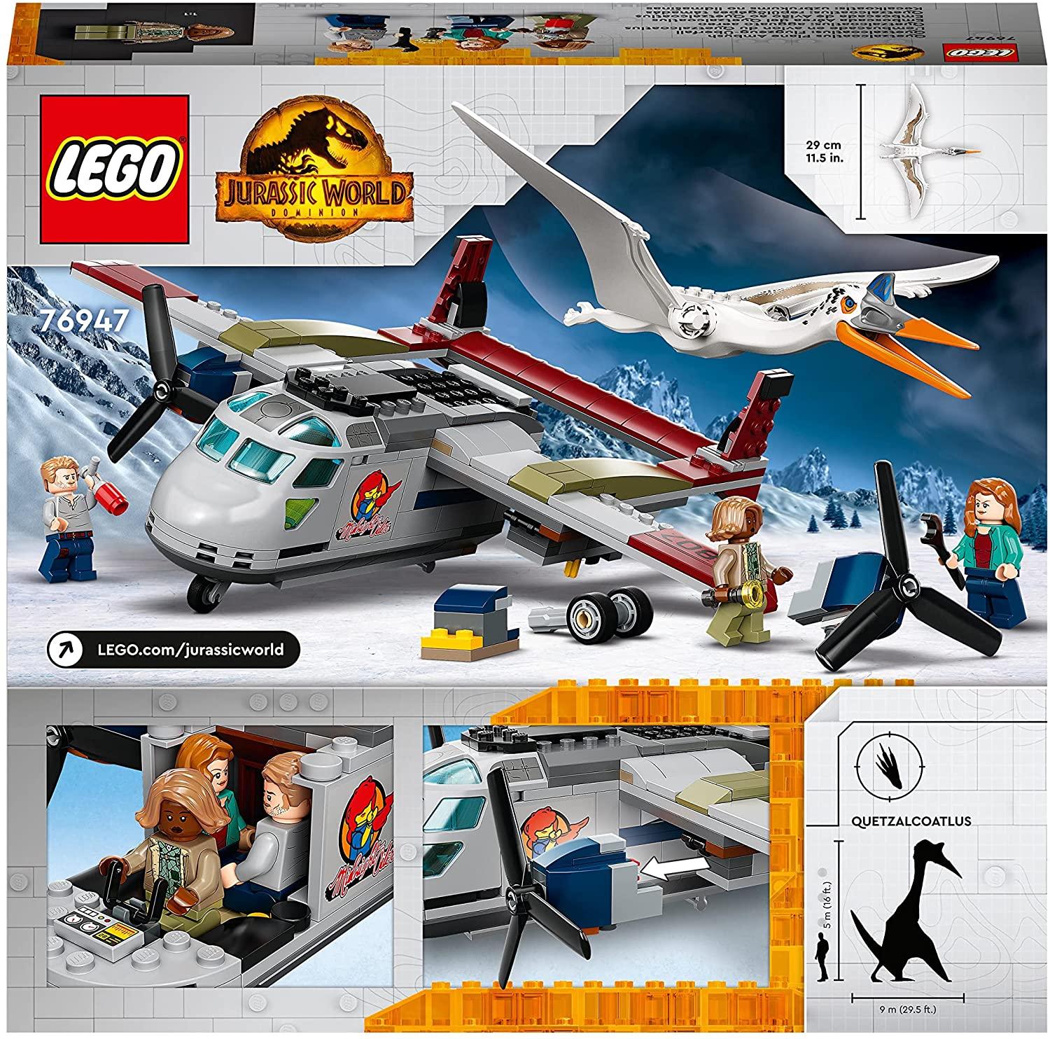 LEGO 76947 Jurassic World Quetzalcoatlus agguato aereo
