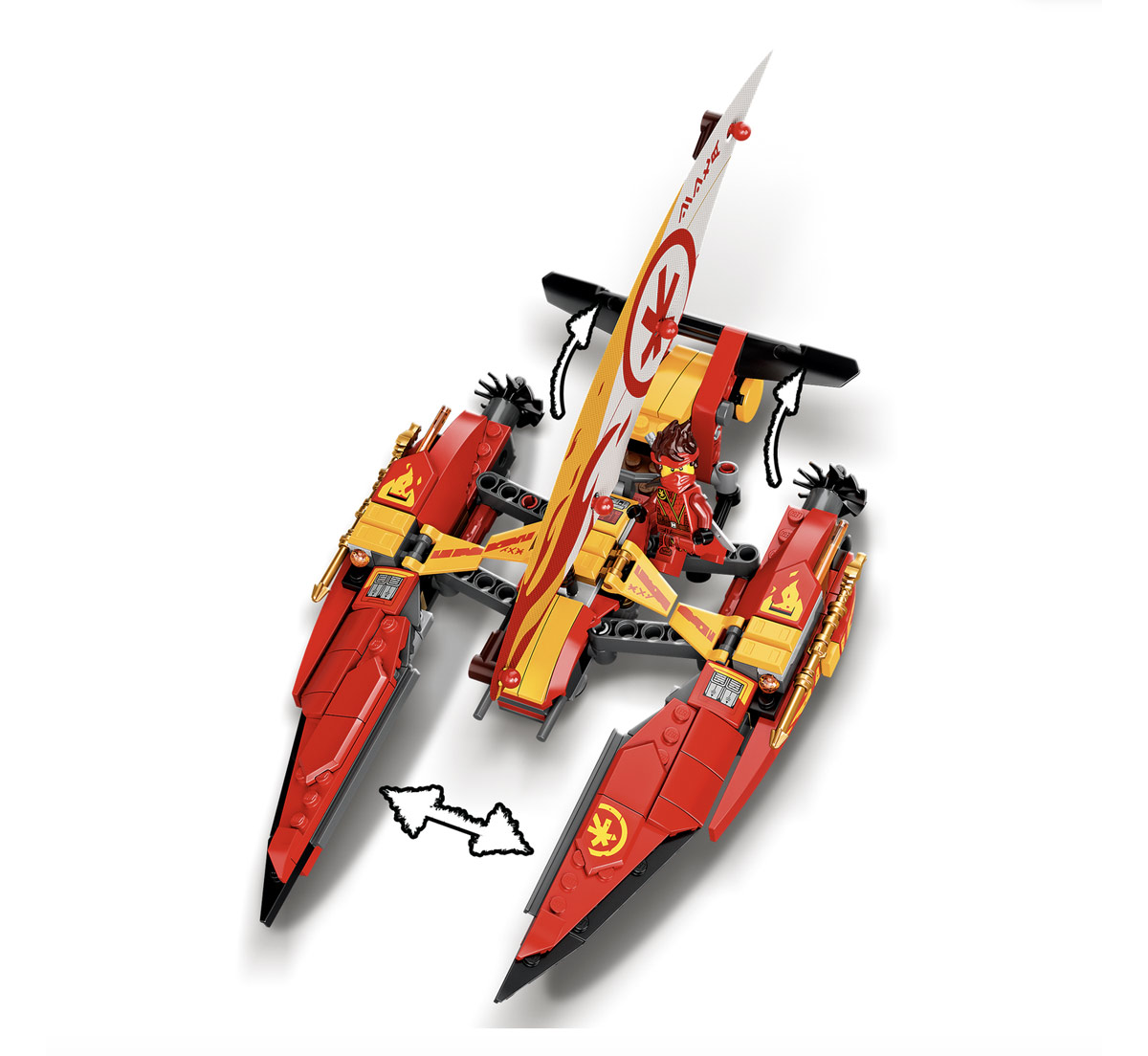 Lego Ninjago 71748 - Battaglia in mare dei catamarani