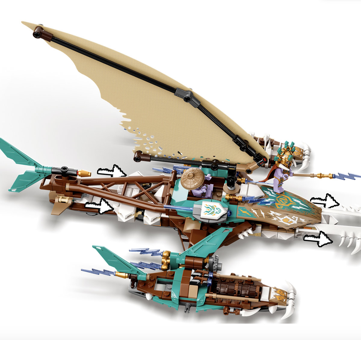 Lego Ninjago 71748 - Battaglia in mare dei catamarani