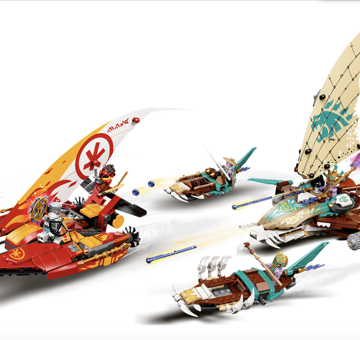 Lego Ninjago 71748 - Battaglia in mare dei catamarani