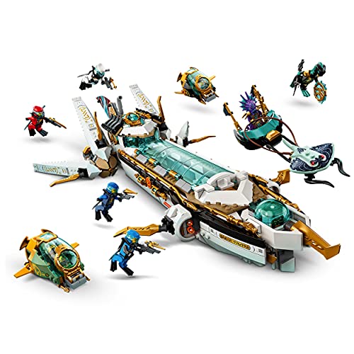 LEGO NINJAGO 71756 - Idro Vascello, Sottomarino Giocattolo per Bambini