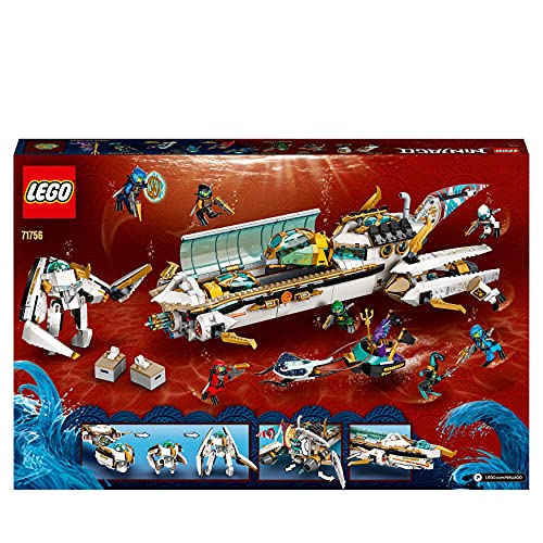 LEGO NINJAGO 71756 - Idro Vascello, Sottomarino Giocattolo per Bambini