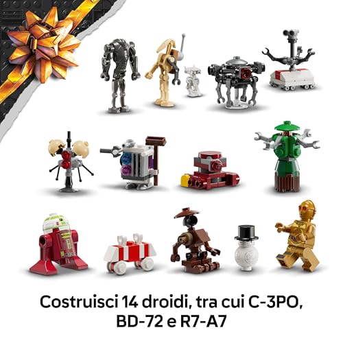 LEGO Star Wars 75418 Calendario dell'Avvento per Bambini da 6 Anni in su - Giocattolo di costruzioni