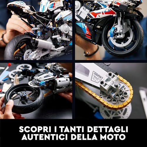 LEGO Technic BMW M 1000 RR 42130, Moto da Costruire Superbike in scala 1:5