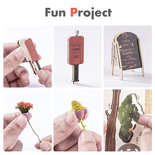 Libreria Sunshine Town - Puzzle in Legno 3d, ROBOTIME