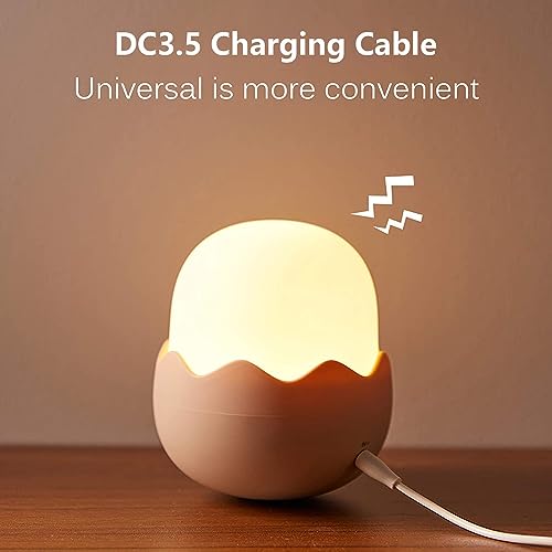 Luce Notturna Bambini a LED, a forma di Pulcino, Ricaricabile e Dimmerabile per la Camera dei Bambini - Juauo