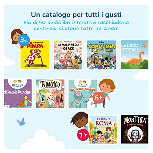 LUNII - La Fabbrica delle Storie, Raccontastorie interattivo per bambini da 3 a 8 anni, in italiano
