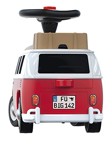 Macchina Cavalcabile Volkswagen T1, con vano portaoggetti e clacson - Big