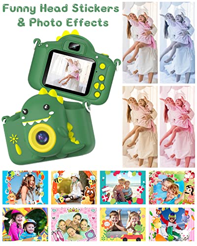 Macchina Fotografica Digitale Bambini, Schermo HD da 1080P, funzioni video e selfie, da 3 - 12 Anni