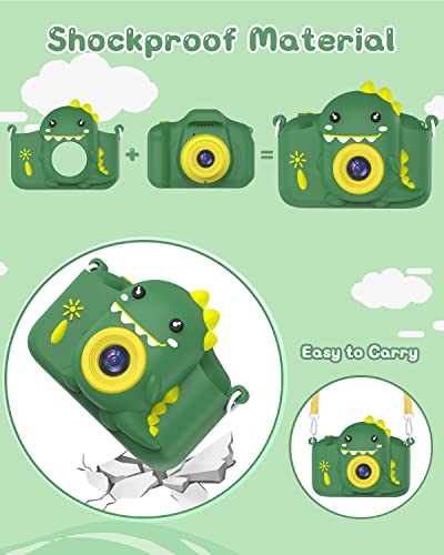 Macchina Fotografica Digitale Bambini, Schermo HD da 1080P, funzioni video e selfie, da 3 - 12 Anni
