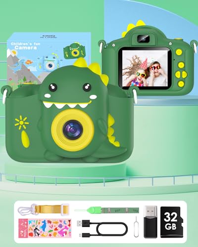 Macchina Fotografica Digitale Bambini, Schermo HD da 1080P, funzioni video e selfie, da 3 - 12 Anni
