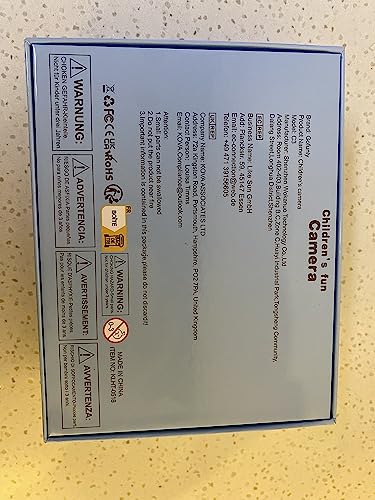 Macchina Fotografica Digitale Bambini, Schermo HD da 1080P, funzioni video e selfie, da 3 - 12 Anni