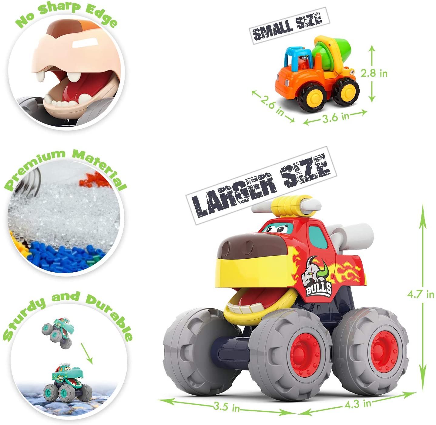 Macchinine giocattolo Monster Trucks - Moontoy