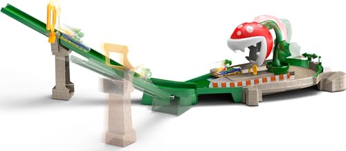 Mario Kart Pista Piranha con Macchinina Yoshi - Hot Wheels da 5 anni