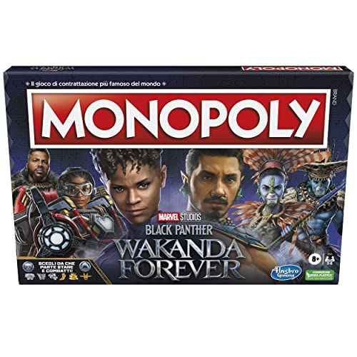 Monopoly Black Panther: Wakanda Forever, Gioco da Tavolo, da 8 Anni - Hasbro Gaming