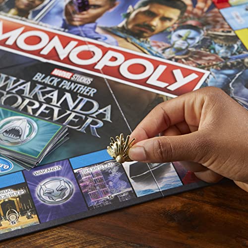 Monopoly Black Panther: Wakanda Forever, Gioco da Tavolo, da 8 Anni - Hasbro Gaming