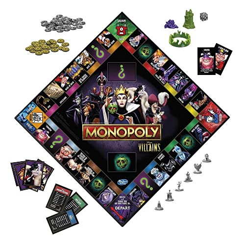 Monopoly Disney Vilains - Gioco da tavolo Hasbro Gaming