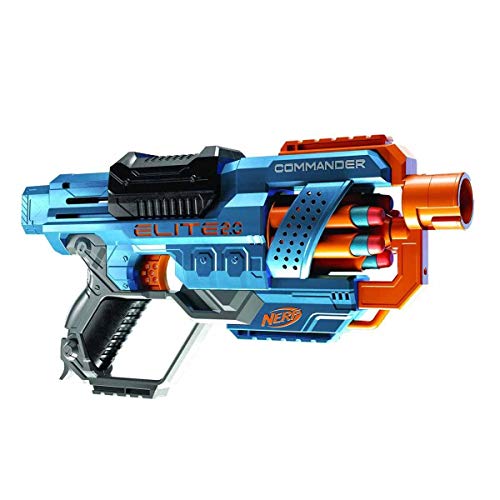 Nerf Elite 2.0 Commander - Blaster tamburo rotante con 12 dardi inclusi - Hasbro