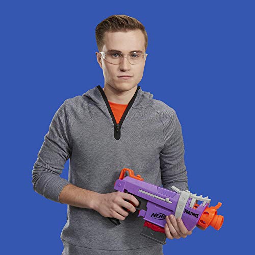 Nerf Fortnite Blaster Motorizzato smg-e con Clip, Include 6 Dardi Ufficiali Nerf Elite - Hasbro E8977EU4