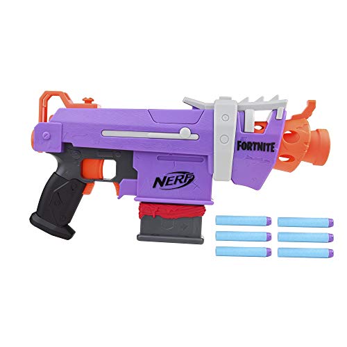 Nerf Fortnite Blaster Motorizzato smg-e con Clip, Include 6 Dardi Ufficiali Nerf Elite - Hasbro E8977EU4