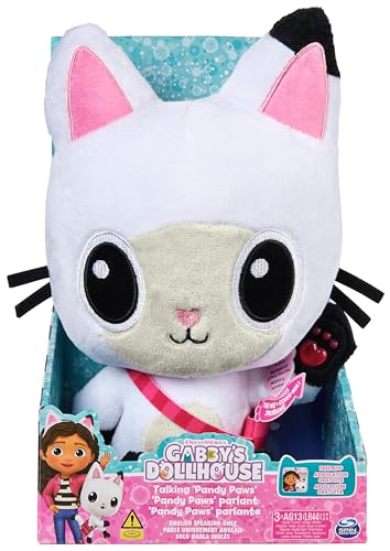 Pandi Panda Peluche Gabby, alto 33 cm con luci e musica, pupazzo interattivo da 3 anni - Gabby Casa delle Bambole