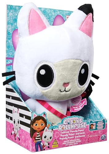 Pandi Panda Peluche Gabby, alto 33 cm con luci e musica, pupazzo interattivo da 3 anni - Gabby Casa delle Bambole