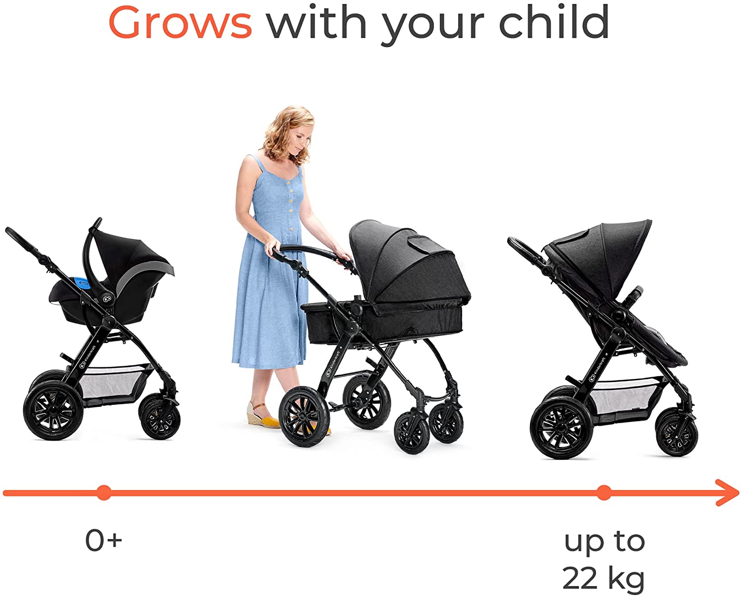 Passeggino Trio Kinderkraft 3 in 1