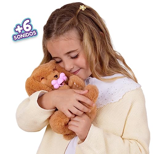 Peluche Cocker Interattivo, apre e chiude gli occhi, accessori inclusi da 3 anni - Baby Paws