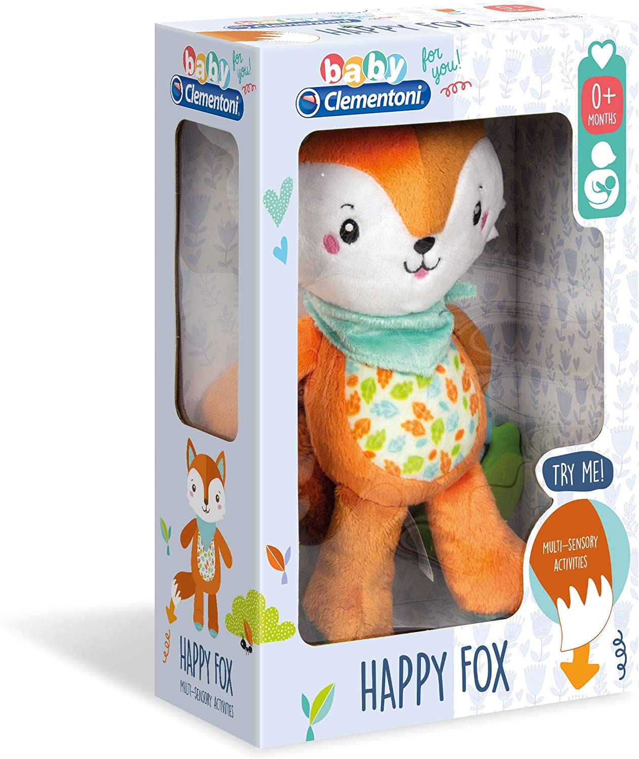 Peluche neonato Clementoni Happy Fox
