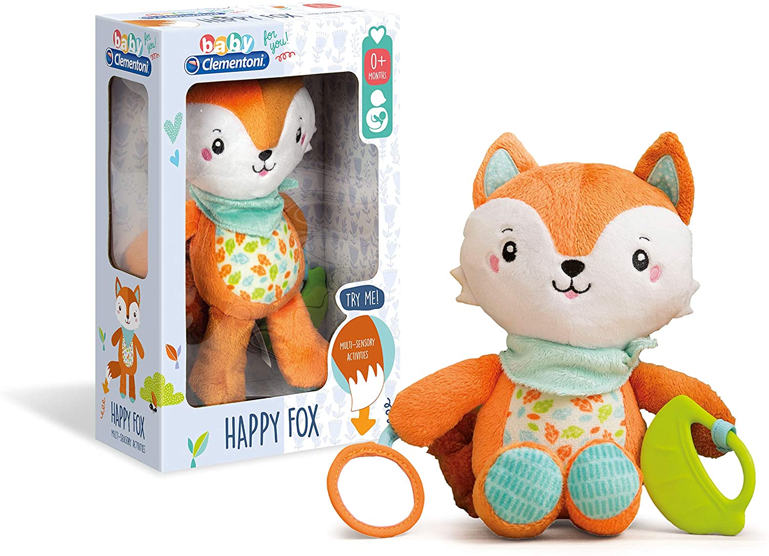 Peluche neonato Clementoni Happy Fox