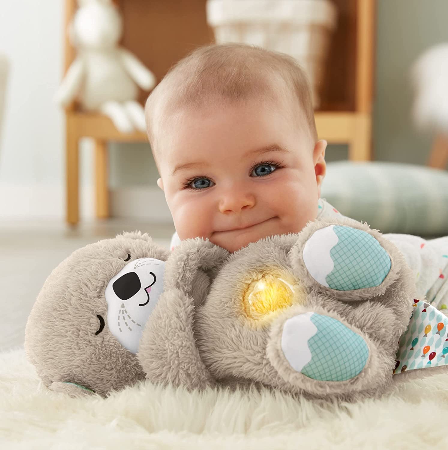 Peluche Neonato Fisher Price - Lontra coccole e relax