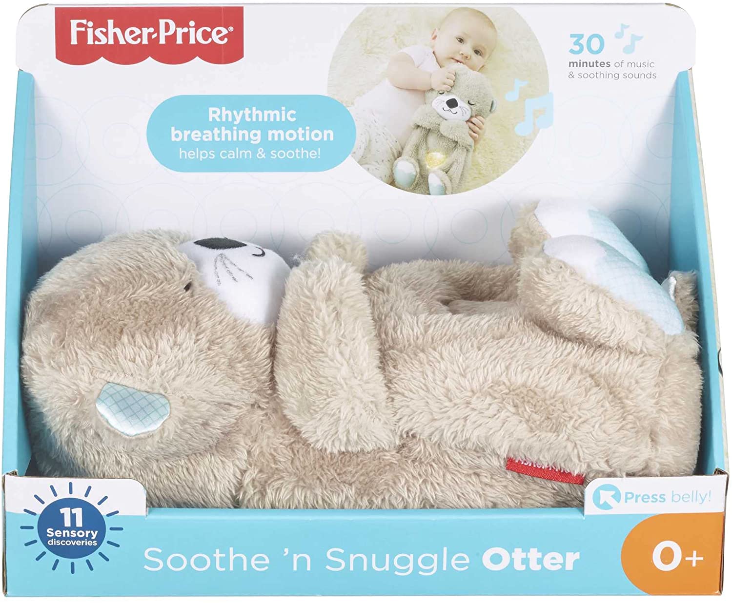 Peluche Neonato Fisher Price - Lontra coccole e relax