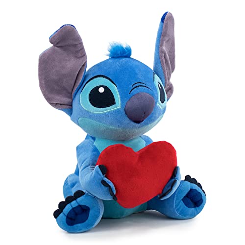 Peluche Stitch blu con cuore 30 centimetri - Play by Play