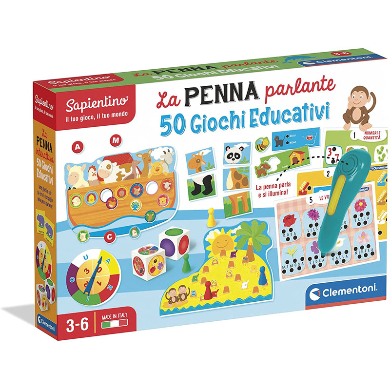 Penna parlante Sapientino - 50 giochi educativi Clementoni