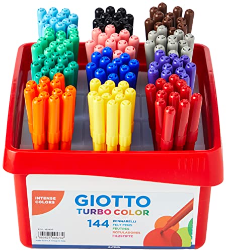 Pennarelli GIOTTO Turbo Color - Colorare e disegnare. Ideale per bambini, ragazzi e adulti - CF144